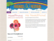 Tablet Screenshot of friendsatfestival.com